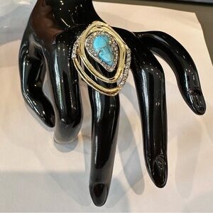 🆕 Alexis Bittar✨gorgeous colors and exquisite Swarovski Crystal Statement Ring